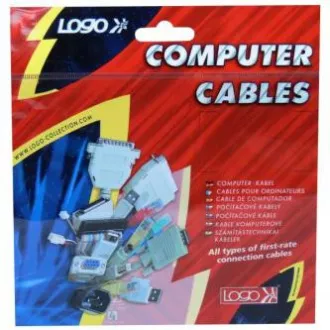 Avdio podaljšek Jack (3,5 mm) moški - Jack (3,5 mm) ženski, 3 m, črn, logotip