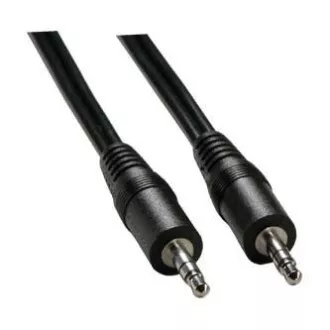 Zvočni kabel Jack (3,5 mm) moški - Jack (3,5 mm) moški, 5 m, črn
