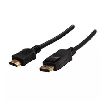 Video kabel DisplayPort moški - HDMI moški, 5 m, črn, logotip blister, IZPRODAJNO