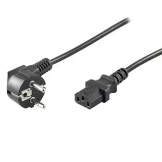 230V napajalni kabel, CEE7 (vilice) - C13, 1 m, odobreno s strani VDE, črn