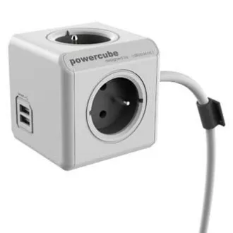 Podaljšek za napajalni kabel 230 V, CEE7 (vtič) – POWERCUBE, 1,5 m, EXTENDED USB, siv, POWERCUBE, 4 vtičnice, PD 20 W A C Podaljšek za napajalni kabel 230 V, CEE7 (vtič) – POWERCUBE, 1,5 m, EXTENDED USB, siv, POWERCUBE, 4 vtičnice, PD 20 W A C