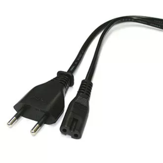 230V omrežni kabel, CEE7/16 (evro vtič) - C7, 2 m, odobren s strani VDE, črn, 2-polni priključek 230V omrežni kabel, CEE7/16 (evro vtič) - C7, 2 m, odobren s strani VDE, črn, 2-polni priključek