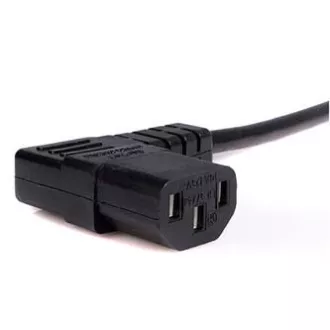 230V napajalni kabel, CEE7 (vilice) - C13, 5m, VDE odobritev, črn, zlomljen, PRODAJA