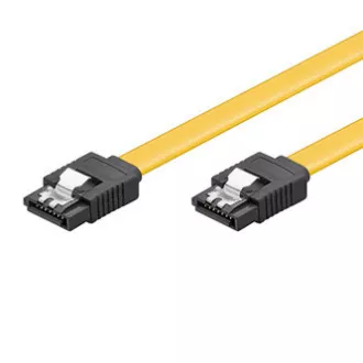 Podatkovni kabel za trdi disk, SATA moški - SATA moški, 0,5 m, 6 Gb/s, rumen, logotip, blister, PRODAJA