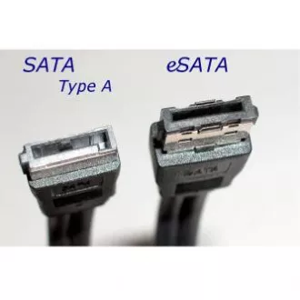 Podatkovni kabel za trdi disk, SATA moški - eSATA moški, 0,5 m, 6 Gb/s, črn, pakiran v vrečki Podatkovni kabel za trdi disk, SATA moški - eSATA moški, 0,5 m, 6 Gb/s, črn, pakiran v vrečki