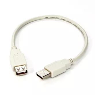 Podaljševalni kabel USB (2.0), USB A moški - USB A ženski, 0,3 m, bel Podaljševalni kabel USB (2.0), USB A moški - USB A ženski, 0,3 m, bel