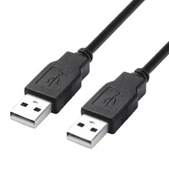 Kabel USB (2.0), USB A moški - USB A moški, 1,8 m, črn, hitri