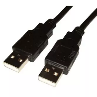 Kabel USB (2.0), USB A moški - USB A moški, 1,8 m, črn, hitri