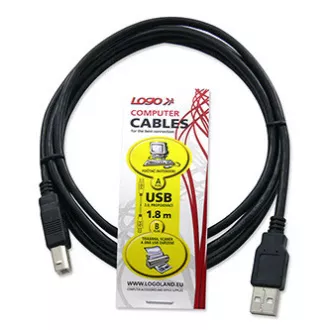 Logotip Kabel USB (2.0), USB A moški - USB B moški, 1,8 m