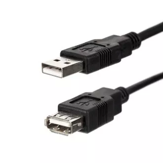 Podaljševalni kabel USB (2.0), USB A moški - USB A ženski, 1,8 m, črn