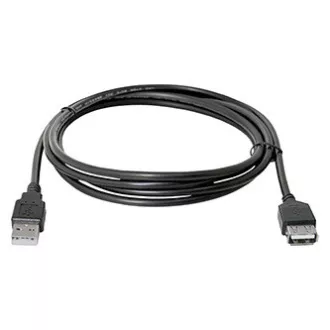 Logo Podaljševalni kabel USB (2.0), USB A moški - USB A ženski, 1,8 m, črn, blister