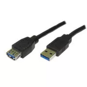 Logo Podaljševalni kabel USB (3.0), USB A moški - USB A ženski, 1,8 m, črn, blister