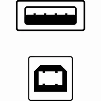 Logo Kabel USB (2.0), USB A moški - USB B moški, 3 m, črn, blister