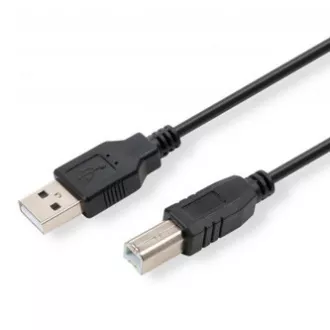 Logo Kabel USB (2.0), USB A moški - USB B moški, 5 m, črn