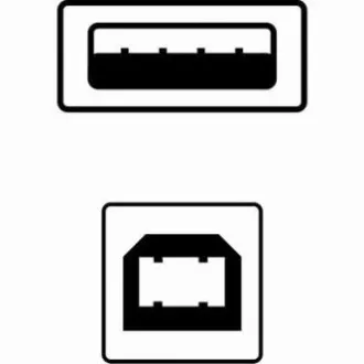 Logo Kabel USB (2.0), USB A moški - USB B moški, 5 m, črn, blister