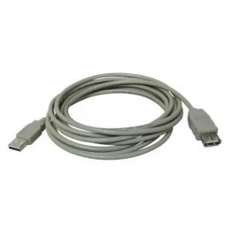Podaljševalni kabel USB (2.0), USB A moški - USB A ženski, 5 m, siv