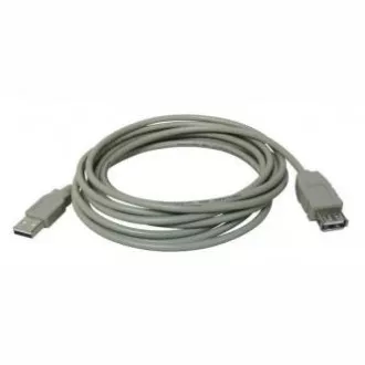 Logo Podaljševalni kabel USB (2.0), USB A moški - USB A ženski, 5 m, siv, IZPREDAJ