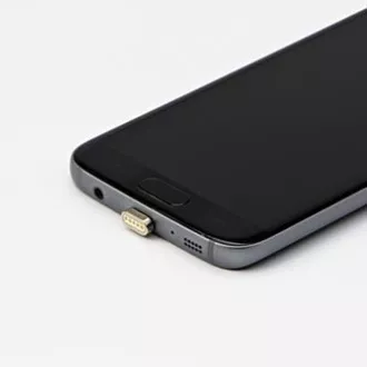 Kabel USB s priključki (2.0), USB A moški - microUSB moški   Apple Lightning moški   USB C moški, 1 m, okrogel, pleten, srebrn,