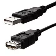 Logo Economy USB podaljšek (2.0), USB A moški - USB A ženski, 1,8 m, črn