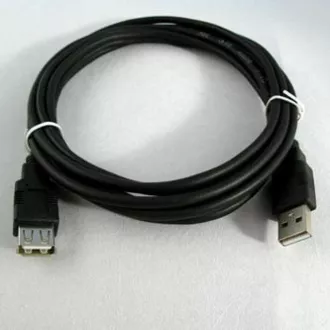 Logo Economy USB podaljšek (2.0), USB A moški - USB A ženski, 1,8 m, črn