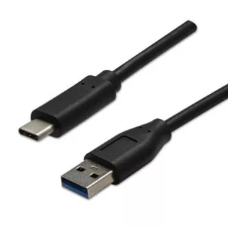 Kabel USB (3.2 gen 2), USB A moški - USB C moški, 1 m, 10 Gbps, 5V/3A, črn