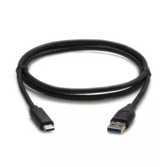 Kabel USB (3.2 gen 2), USB A moški - USB C moški, 1 m, 10 Gbps, 5V/3A, črn