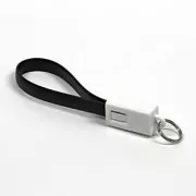 Kabel USB (2.0), USB A moški - microUSB moški, 49160, 0,2 m, črn, obesek za ključe, IZPREDAJ