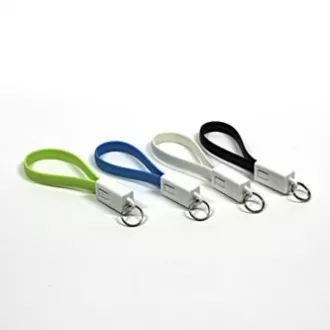 Kabel USB (2.0), USB A moški - microUSB moški, 49160, 0,2 m, črn, obesek za ključe, IZPREDAJ