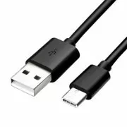 Kabel USB (2.0), USB A moški - USB C moški, 1 m, črn