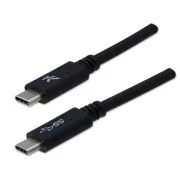 Logo Kabel USB (3.2 gen 1), USB C moški - USB C moški, 1 m, 5 Gb/s, 5V/3A, črn, blister, SELL