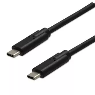 Kabel USB (3.2 gen 2), USB C moški - USB C moški, 1 m, 10 Gbps, 5V/3A, črn, SELL
