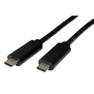 Kabel USB (3.1), USB C moški - USB C moški, 0,5 m, črn, plastična vrečka