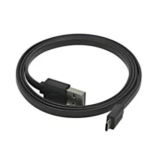 Kabel USB (2.0), USB A moški reverzibilen - microUSB moški reverzibilen, 0,3 m, ploščat, črn, reverzibilen, SELL
