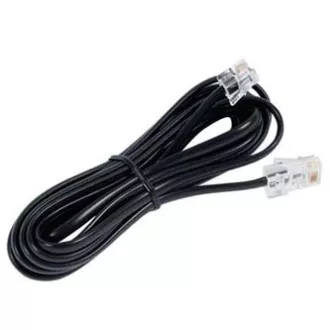 Telefonski kabel 4 žile, RJ11 moški - RJ45 moški, 3 m, raven, črn, za ADSL modem, ekonomičen