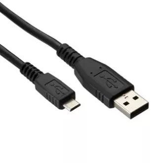 Kabel USB (2.0), USB A moški - microUSB moški, 1,8 m, črn