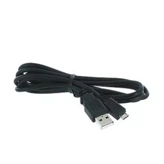 Kabel USB (2.0), USB A moški - microUSB moški, 1,8 m, črn