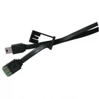 Logotip Kabel USB (2.0), USB A moški - miniUSB moški, 0,3 m, črn, zanka za fotoaparat, PRODAJA