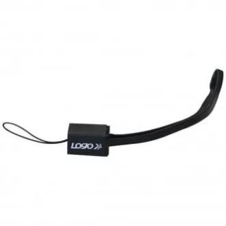Logotip Kabel USB (2.0), USB A moški - miniUSB moški, 0,3 m, črn, zanka za fotoaparat, PRODAJA