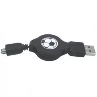 Logotip Kabel USB (1.1), USB A moški - 4-pinski moški, 0,7 m, zložljiv, črn, HIROSE