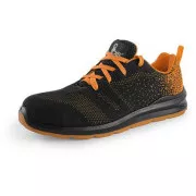 Čevlji CXS TEXLINE CRES S1, z jeklenim prstom, črno-oranžni, velikost