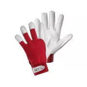 Kombinirane rokavice TECHNIK, rdeče in bele