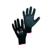 Prevlečene rokavice BRITA BLACK, črne, velikost