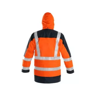 Opozorilna jakna CXS LONDON, 5v1, moška, oranžno-modra, velikost