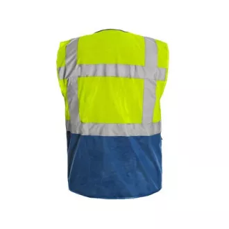 Vest BOLTON, opozorilna, rumeno-modra, velikost