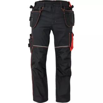 KNOXFIELD 320 hlače antracit/rdeča 46