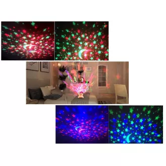 Nočni LED projektor zvezd z USB