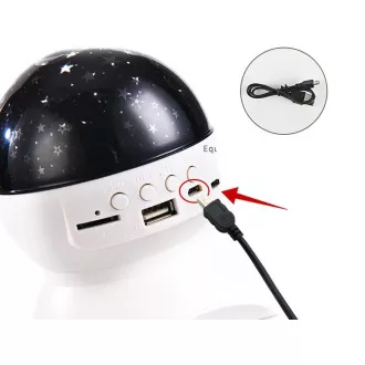 Nočni LED projektor zvezd z USB