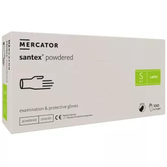 SANTEX POWDERED - rokavice za telo iz lateksa v prahu, 100 kosov