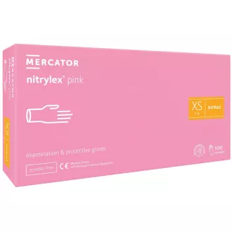 NITRYLEX PINK - Nitrilne rokavice (brez prahu), roza, 100 kosov