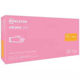 NITRYLEX PINK - Nitrilne rokavice (brez prahu), roza, 100 kosov